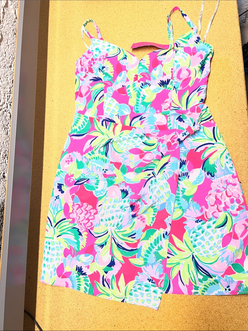 Lilly Pulitzer Pink Tropical Floral Mini Dress - Picture 1 of 2